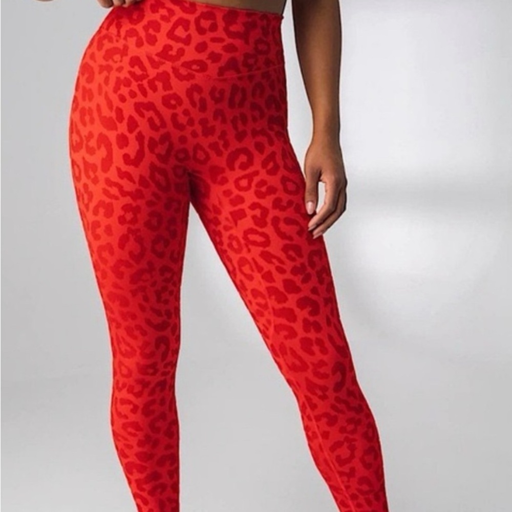 Balance Athletica Red Cheetah Leggings